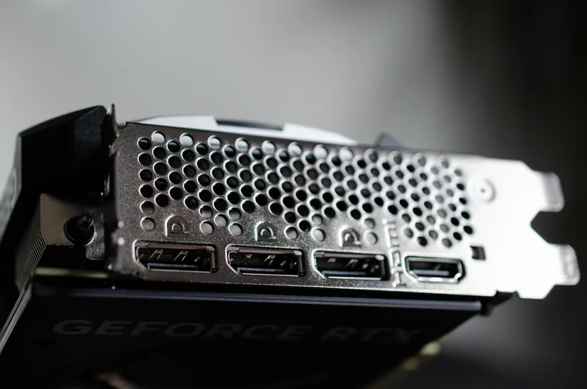 The RTX 4070 Ti Super has the usual DisplayPort and HDMI connectors