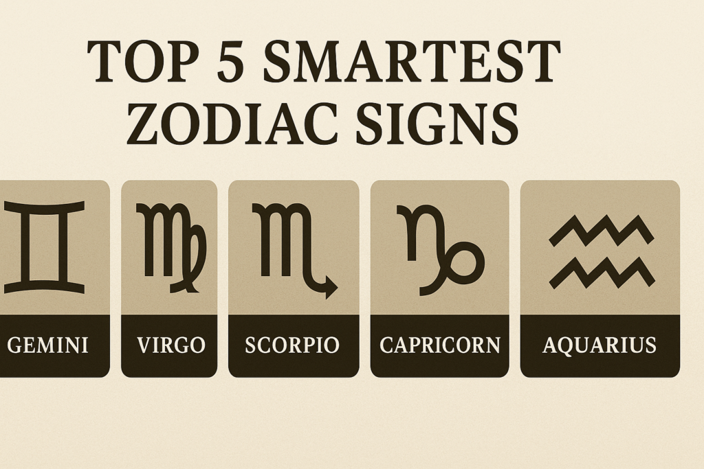 Top 5 Smartest Zodiac Signs