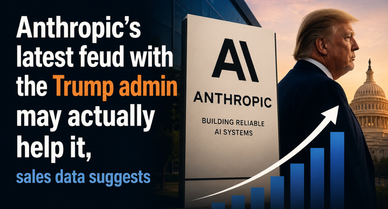 Anthropic’s latest feud with the Trump admin may actually help it, sales data suggests